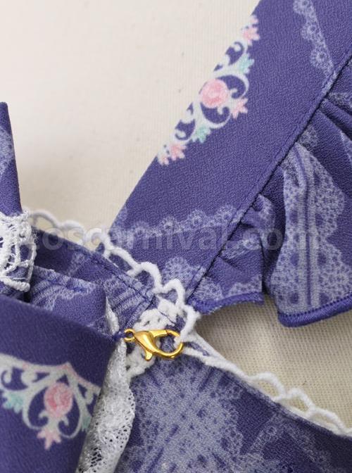 Aristocratic-Cat-Printing-Bowknot-Classic-Lolita-Sling-Dress-coscarnival-3596