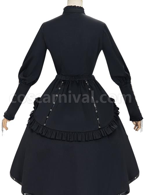 Assassinate Dawn Series Retro Military Style Gothic Lolita Shirt And Skirt Set coscarnival