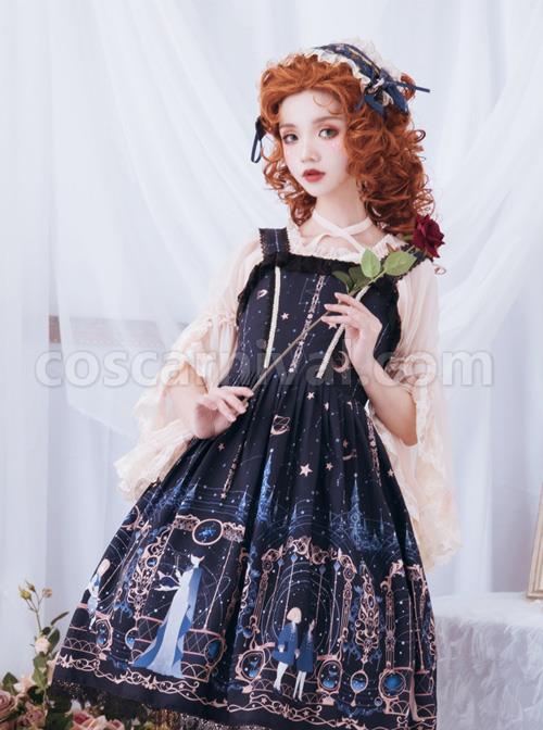 Astrology-College-Series-Printing--JSK-Classic-Lolita-Sling-Dress-coscarnival-3693