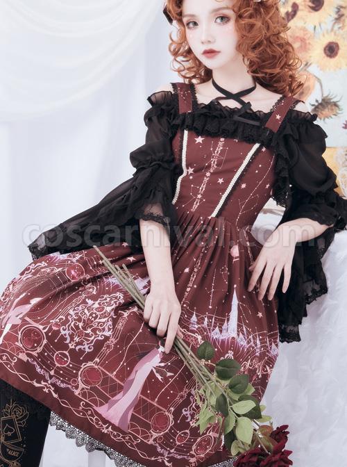 Astrology-College-Series-Printing--JSK-Classic-Lolita-Sling-Dress-coscarnival-3707