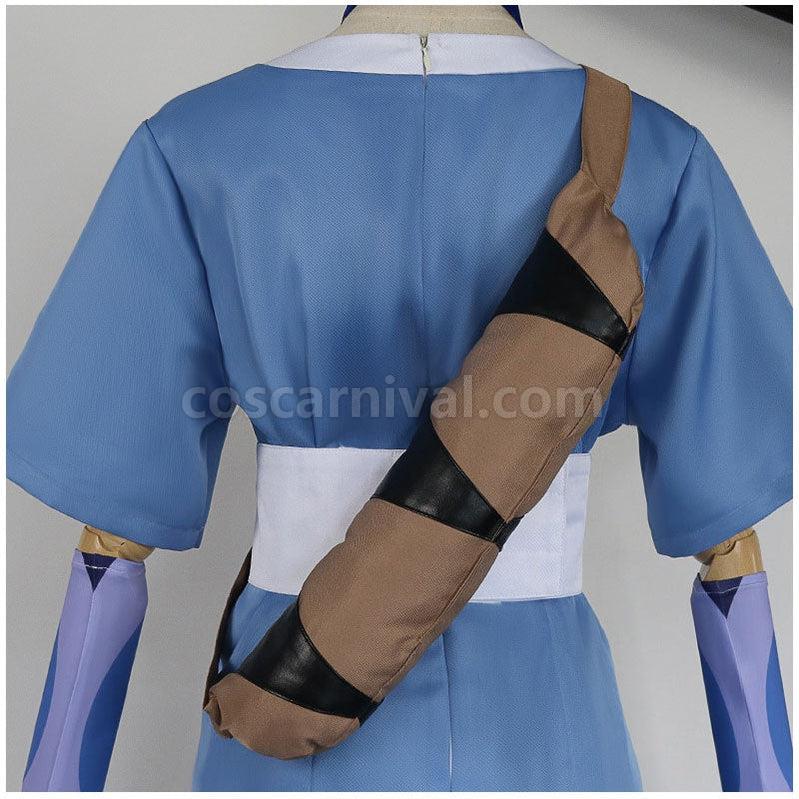 Avatar The Last Airbender Katara Blue Dress Outfit Cosplay Costumes coscarnival011115943