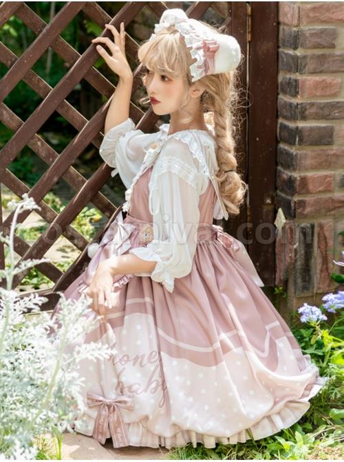 Bear-Bakery-Series-JSK-Plush-Balls-Bowknot-Pink-Dot-Printing-Sweet-Lolita-Sling-Dress-coscarnival-1618.jpg