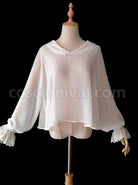 Bear Ears Series Chiffon Classic Lolita Long Sleeve Shirt coscarnival