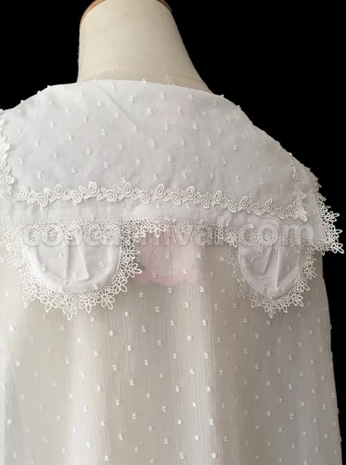 Bear Ears Series Chiffon Classic Lolita Long Sleeve Shirt coscarnival