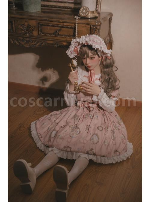 Bears-Story-Series-Elegant-Printing-Doll-Feeling-Classic-Lolita-Pink-Long-Sleeve-Dress-coscarnival-1843