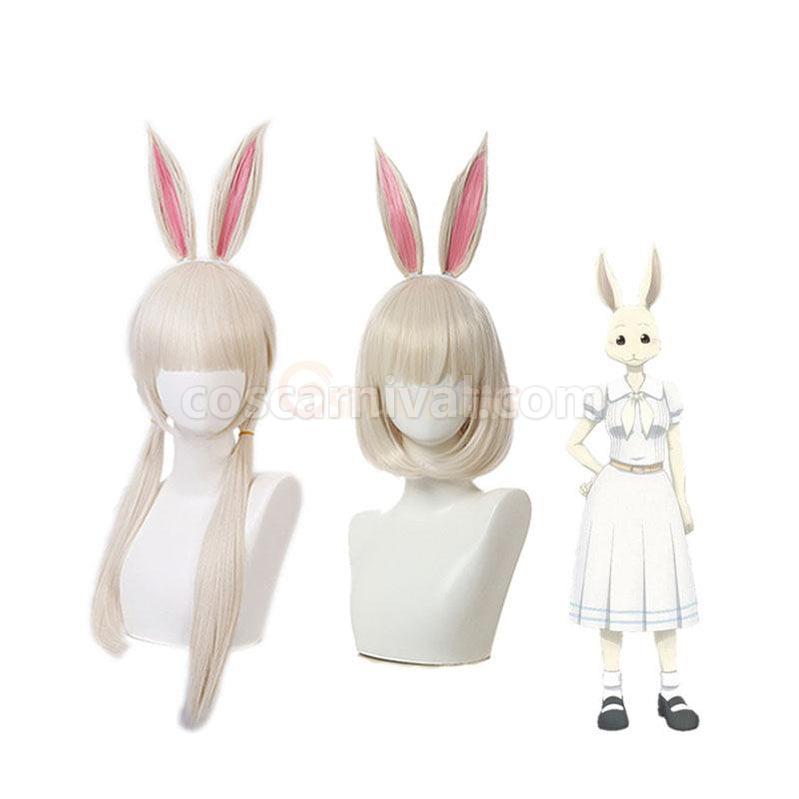 Beastars Haru Short Long Silver Cosplay Wigs coscarnival011118874