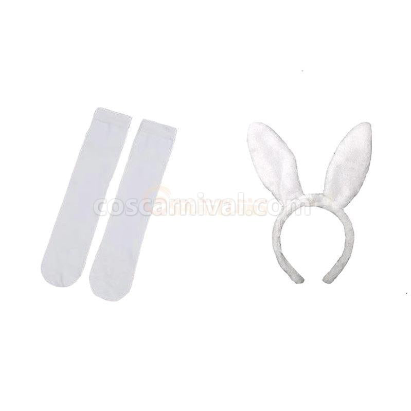 Beastars Haru White Dress Cosplay Costume coscarnival011118888