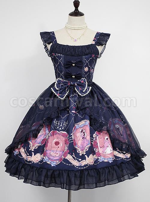 Beauty-And-Beast-Series-Printing-Classic-Lolita-Sling-Dress-coscarnival-478