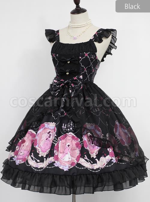 Beauty-And-Beast-Series-Printing-Classic-Lolita-Sling-Dress-coscarnival-494