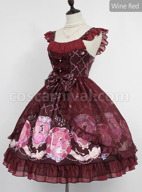 Beauty-And-Beast-Series-Printing-Classic-Lolita-Sling-Dress-coscarnival-497