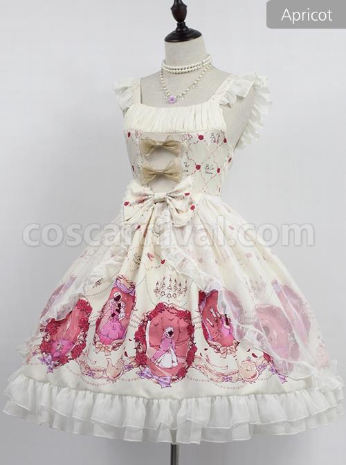 Beauty-And-Beast-Series-Printing-Classic-Lolita-Sling-Dress-coscarnival-500