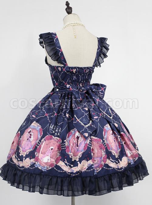 Beauty-And-Beast-Series-Printing-Classic-Lolita-Sling-Dress-coscarnival-511