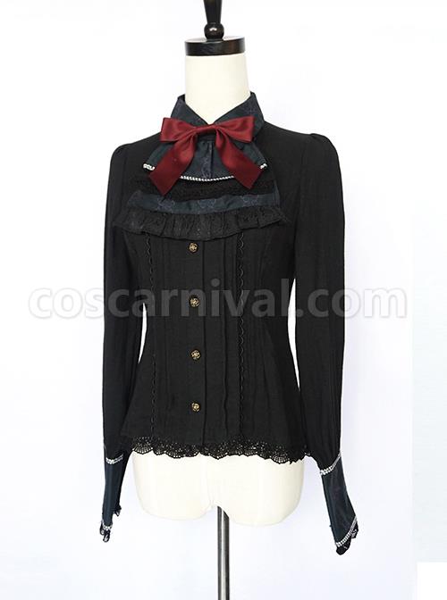 Beauty The Rose Series Puff Sleeve Classic Lolita Shirt coscarnival