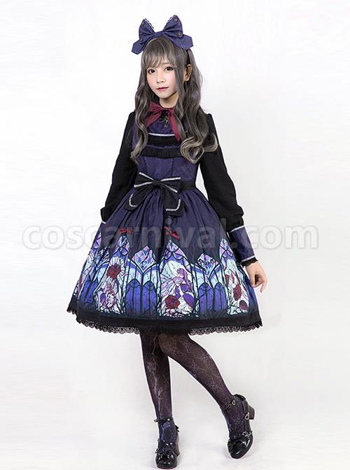 Beauty The Rose Series Puff Sleeve Classic Lolita Shirt coscarnival