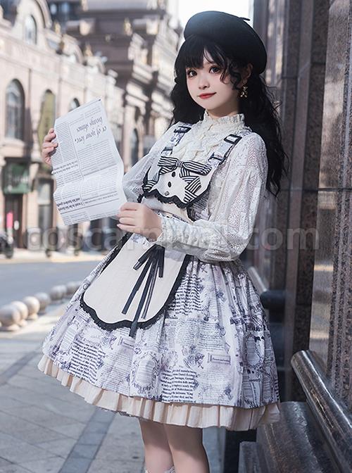 Berlin-Daily-Series-Vintage-Newspaper-Print-Detachable-Apron-Panel-Lace-Classic-Lolita-Sleeveless-Dress-coscarnival-4811