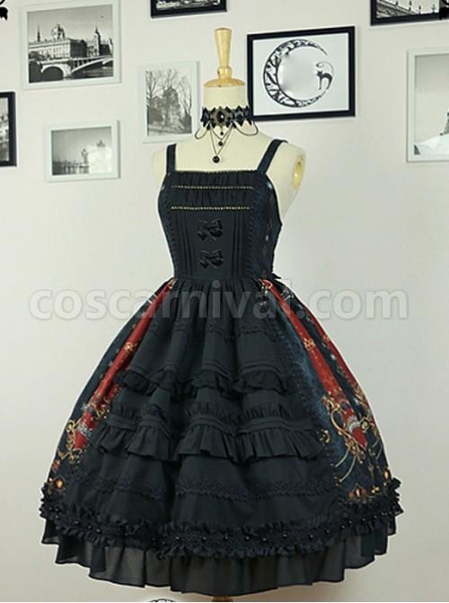 Black  Pleated  With Waist Vest Skirt coscarnival