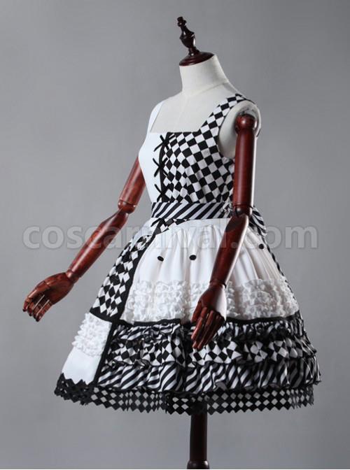 Black And White Clown Girl Lolita Full-set coscarnival