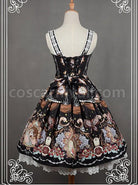 Black-Bead-Chain-Printed-Lace-Hemline-Lolita-Dress-coscarnival-5260