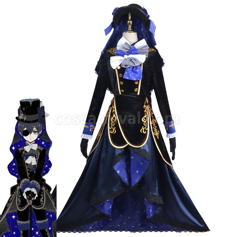 Black Butler Ciel Phantomhive 13th Anniversary Cosplay Costumes coscarnival01111121