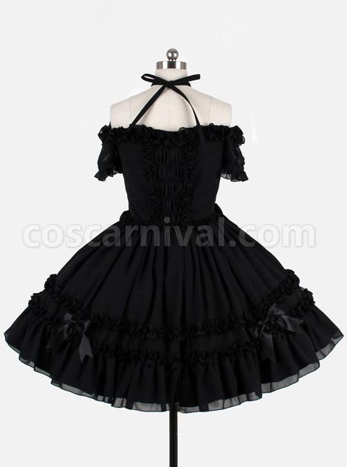 Black-Chiffon-Binding-Strap-Off-the-shoulder-Classic-Lolita-Dress-coscarnival-790