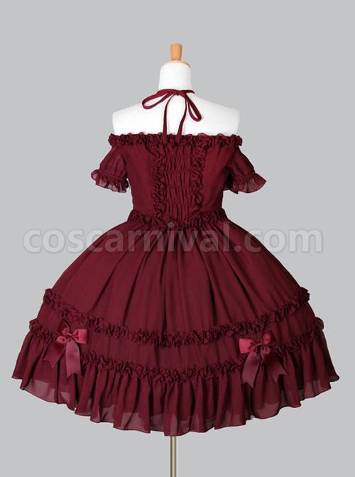 Black-Chiffon-Binding-Strap-Off-the-shoulder-Classic-Lolita-Dress-coscarnival-796
