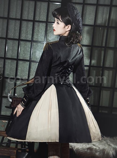 Black-Chinoiserie-Stand-Collar-Metal-Chain-Epaulets-Embroidery-Long-Tassel-Accessories-Classic-Lolita-Long-Sleeve-Dress-coscarnival-3531