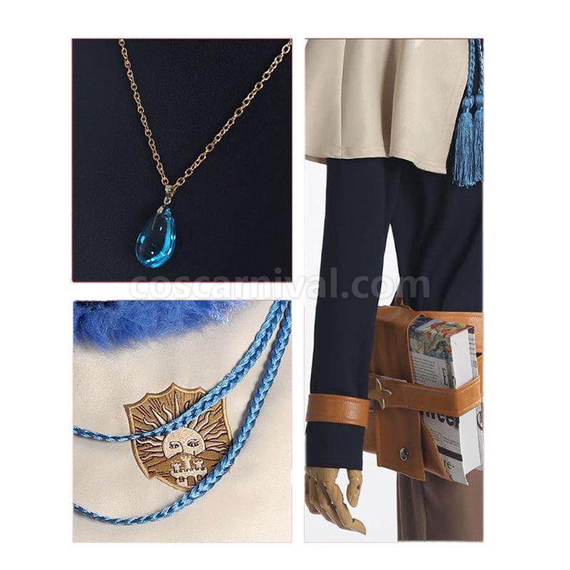 Black Clover Yuno Grinberryall Outfits Cosplay Costume with Free Necklace coscarnival011114577
