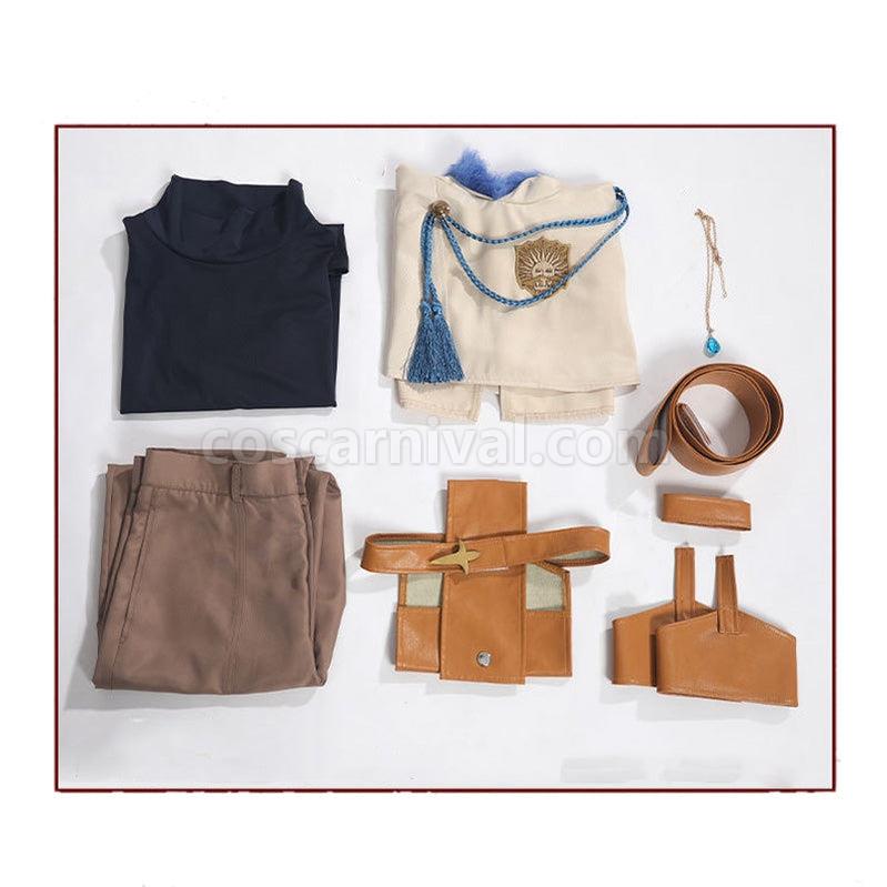 Black Clover Yuno Grinberryall Outfits Cosplay Costume with Free Necklace coscarnival011114597