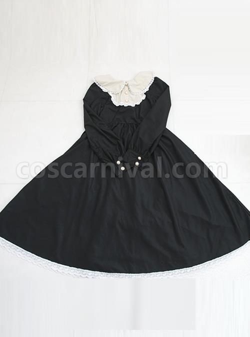 Black-Corduroy-Long-Sleeve-Classic-Lolita-Long-Dress-coscarnival-249