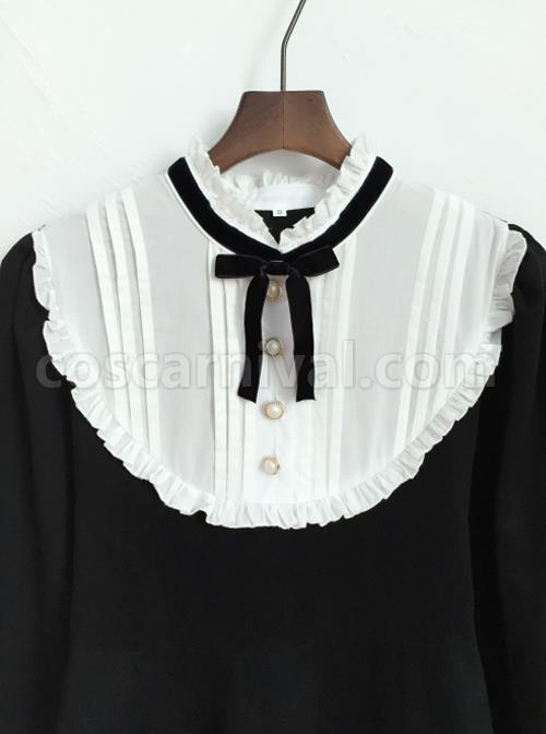 Black-Cotton-Classic-Lolita-Long-Sleeve-Dress-coscarnival-1839