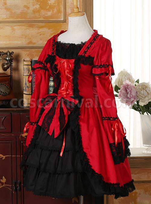 Black-Lace-Red-Classic-Lolita-Long-Trumpet-Sleeve-Dress-coscarnival-483