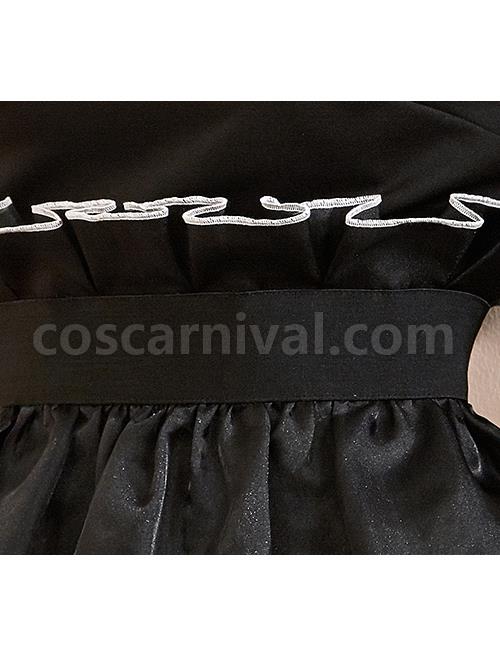 Black Off-shoulder Gothic Lolita Long Sleeve Dress coscarnival