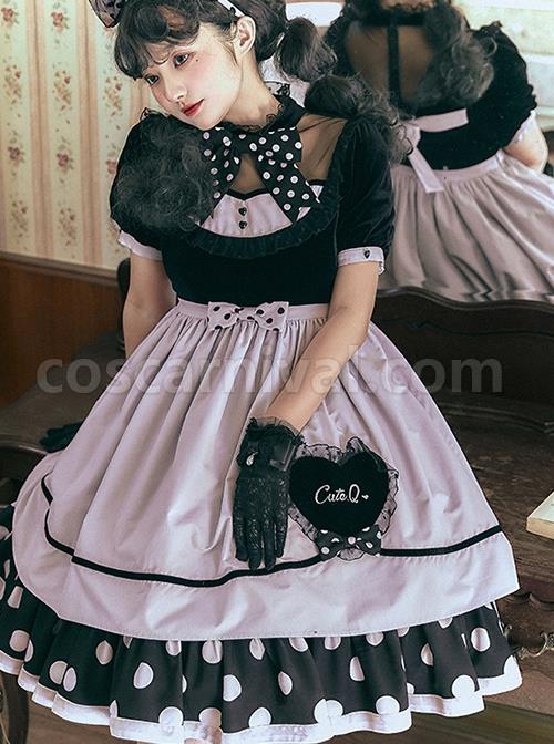 Black-Purple-Polka-Dot-Bow-Love-Lace-Decoration-Velvet-Upper-Body-Polka-Dot-Hem-Classic-Lolita-Short-Sleeve-Dress-coscarnival-3478