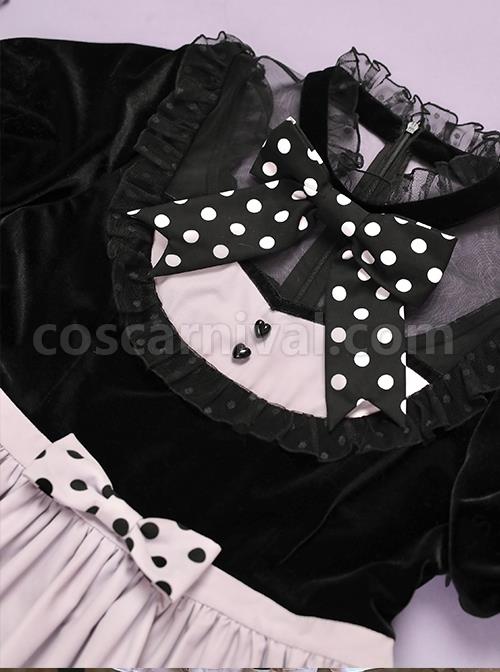 Black-Purple-Polka-Dot-Bow-Love-Lace-Decoration-Velvet-Upper-Body-Polka-Dot-Hem-Classic-Lolita-Short-Sleeve-Dress-coscarnival-3491