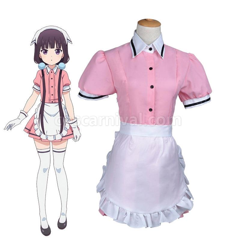 Blend S Sakuranomiya Maika Maid Uniform Cosplay Costumes coscarnival011116624