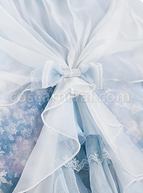 Blue-Elegance-Open-Back-Swan-Castle-Print-Bow-Lace-Bead-Chain-Necklace-Puff-Hand-Sleeve-Classic-Lolita-Sleeveless-Dress-coscarnival-3479