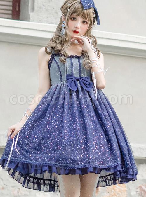Blue-Gradient-Starry-Sky-Classic-Lolita-Sling-Dress-coscarnival-4045