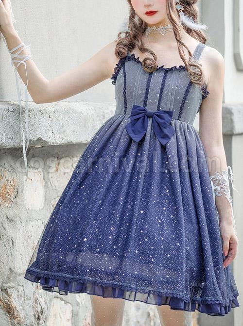 Blue-Gradient-Starry-Sky-Classic-Lolita-Sling-Dress-coscarnival-4057