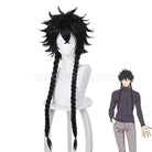 Blue Period Haruka Hashida Black Long Twist Braid Cosplay Wigs coscarnival01119404