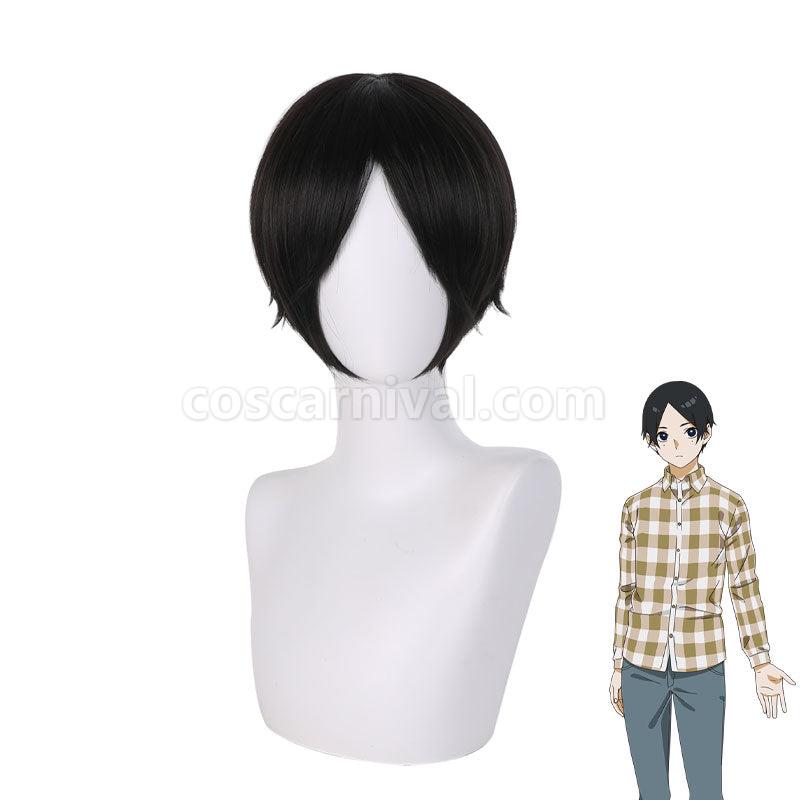 Blue Period Yotasuke Takahashi Black Short Cosplay Wigs coscarnival01119402