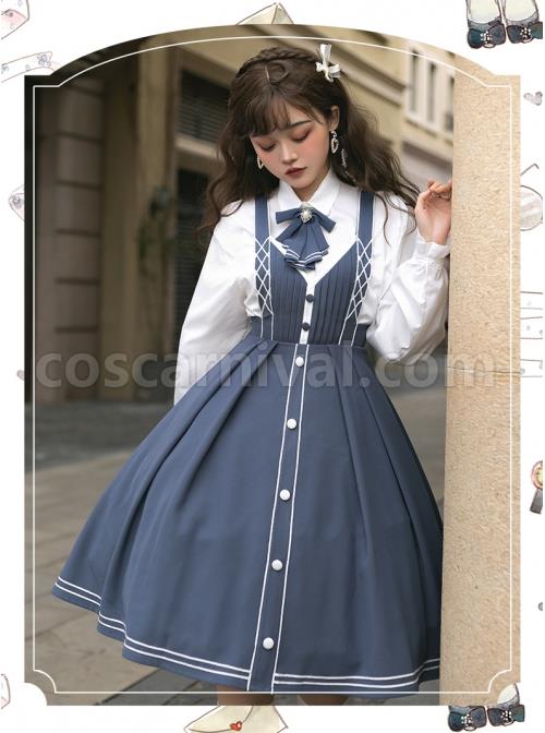 Book-Of-Lies-Series-JSK-Blue-Concise-Elegant-Classic-Lolita-Sling-Dress-coscarnival-136
