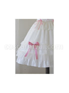 Bow-Print-Graphic-Decoration-Small-Shawl-Chinese-Style-Buckle-Design-Pleated-Fluffy-Lace-Hem-Classic-Lolita-Short-Sleeve-Dress-coscarnival-1463