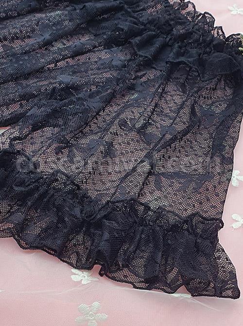 Bowknot Lace Off Shoulder Classic Lolita Short Sleeve Shirt coscarnival