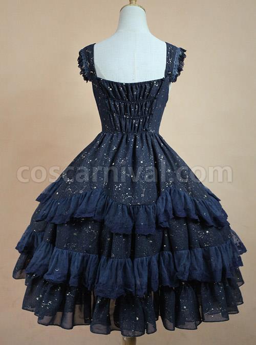 Bronzing-Constellation-Chiffon-Bowknot-Classic-Lolita-Sling-Dress-coscarnival-805