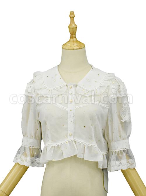 Bronzing Constellation Doll Collar Classic Lolita Shirt coscarnival