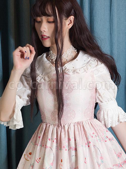 Bronzing Constellation Doll Collar Classic Lolita Shirt coscarnival