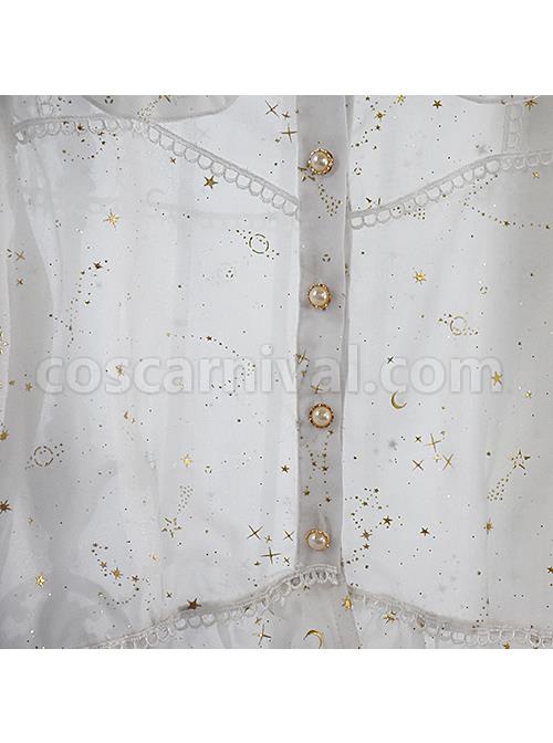 Bronzing Constellation Doll Collar Classic Lolita Shirt coscarnival