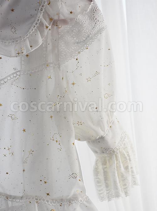 Bronzing Constellation Doll Collar Classic Lolita Shirt coscarnival