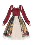 Brumaire-Coup-Series-Court-Red-Velvet-Retro-Upper-Body-Oil-Painting-Printed-Skirt-Hem-Classic-Lolita-Long-Sleeved-Dress-coscarnival-3368