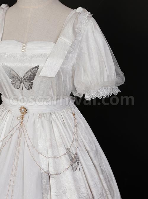 Butterfly-Mankong-Series-Elegant-Generous-Collar-The-Clock-Butterfly-Print-Polka-Dot-Mesh-Open-Placket-Classic-Lolita-Short-Sleeved-Dress-coscarnival-3397